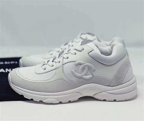 chanel top trainer|Chanel trainers reflective.